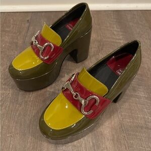 New JEFFREY CAMPBELL Waave Platform Bit Loafer 7.5